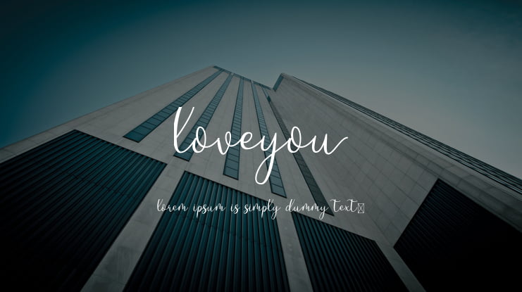 Loveyou Font