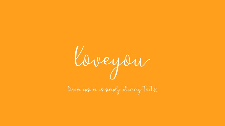 Loveyou Font