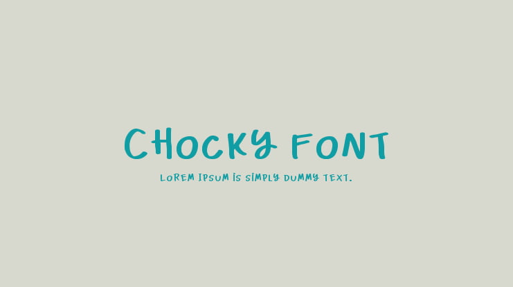 Chocky Font