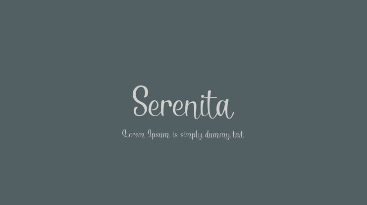 Serenita Font