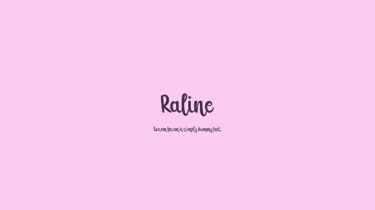 Raline Font