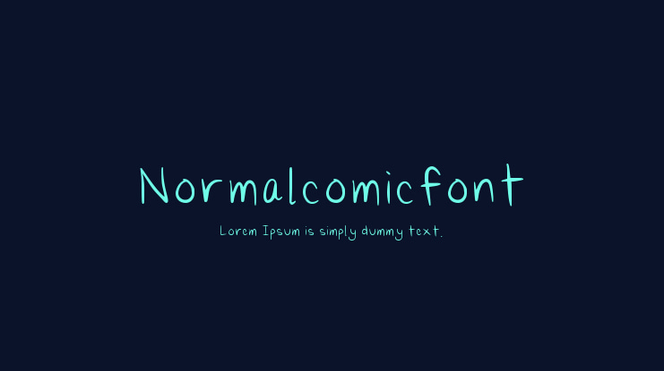 Normalcomicfont Font