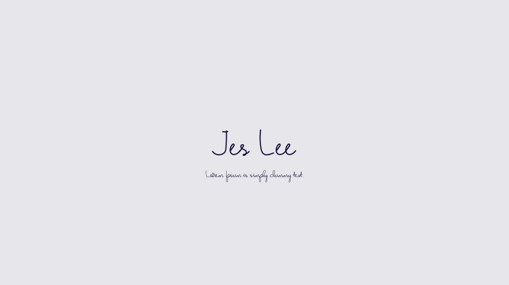 Jes Lee Font