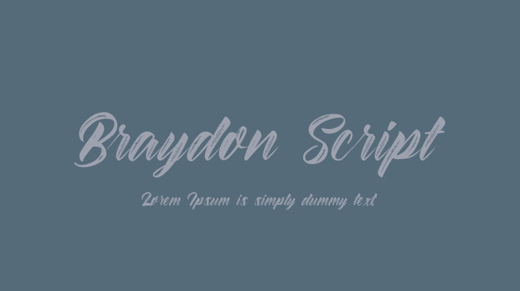 Braydon Script Font