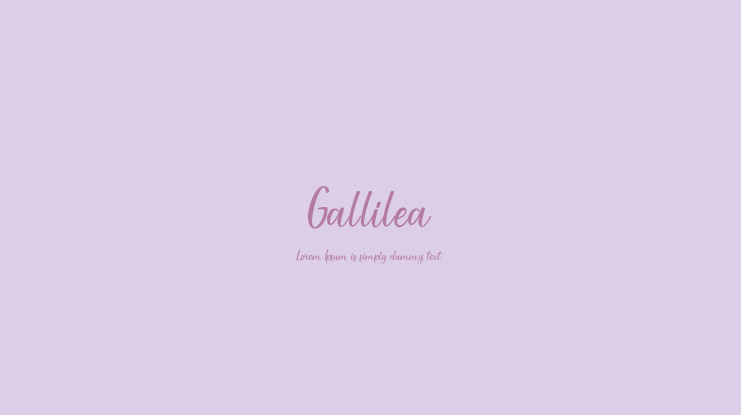 Gallilea Font