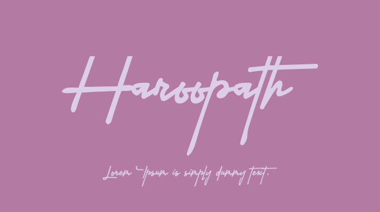 Haroopath Font