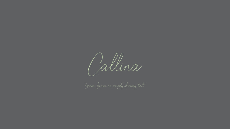 Callina Font