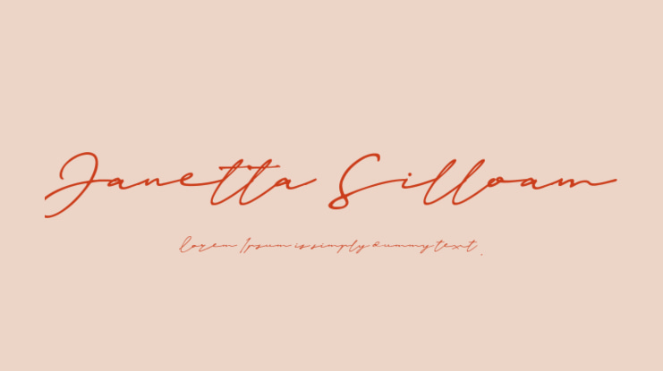 Janetta Silloam Font