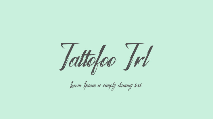 Tattofoo Trl Font