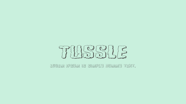Tussle Font Family