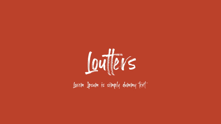Loutters Font