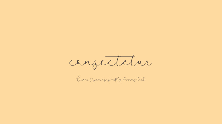 consectetur Font