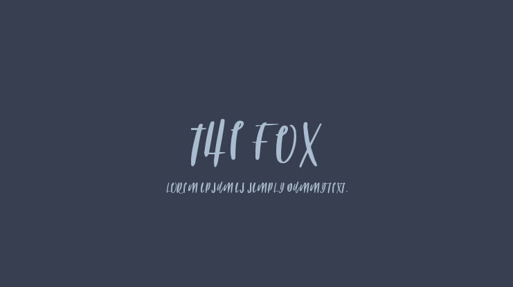 THE FOX Font