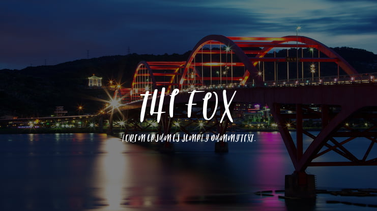 THE FOX Font