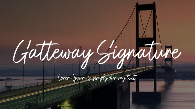 Gatteway Signature Font