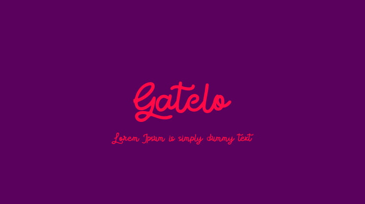 Gatelo Font