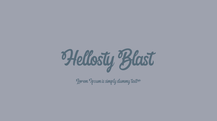 Hellosty Blast Font