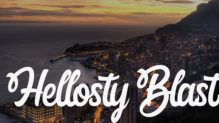 Hellosty Blast Font