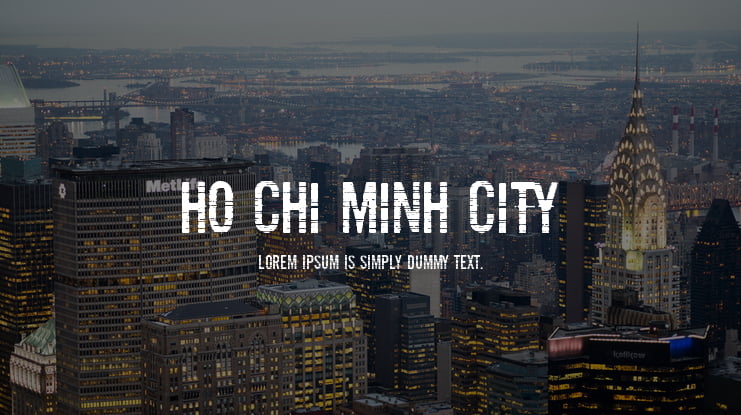 Ho Chi Minh City Font