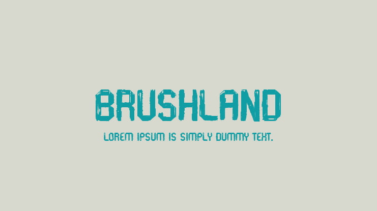 Brushland Font