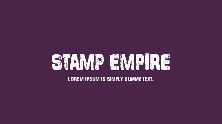Stamp Empire Font