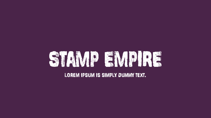 Stamp Empire Font