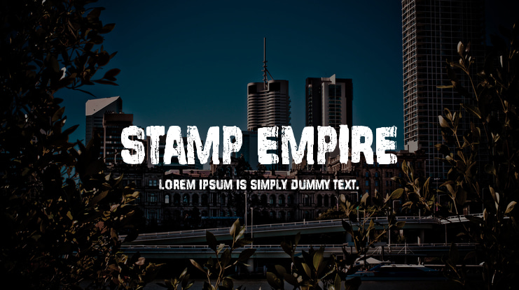 Stamp Empire Font