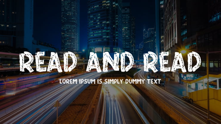 READ AND READ Font