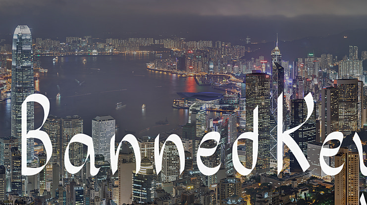 BannedKey Font