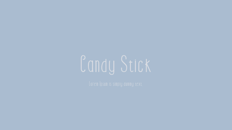 Candy Stick Font