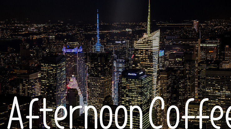 Afternoon Coffee Font