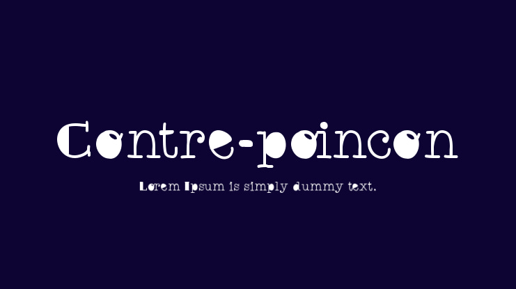 Contre-poincon Font