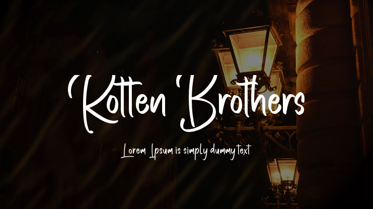 Rotten Brothers Font