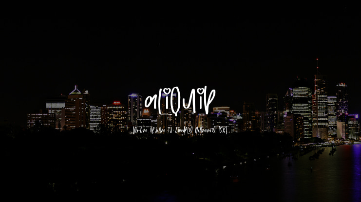 aliquip Font