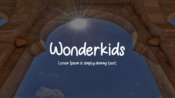 Wonderkids Font