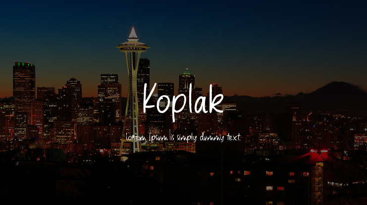 Koplak Font