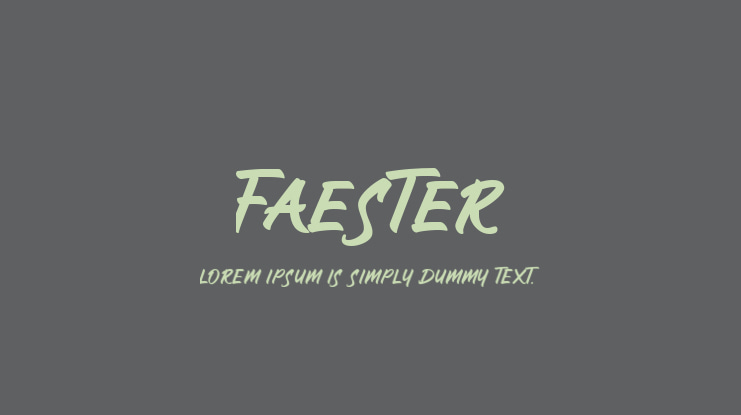 Faester Font