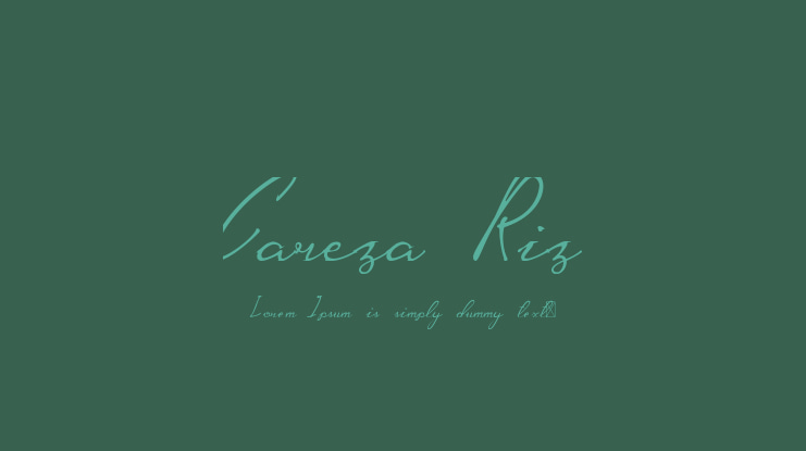 Careza Riz Font