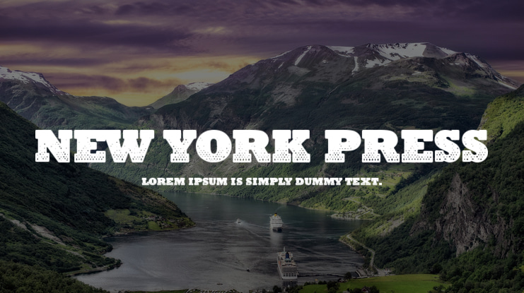 New York Press Font