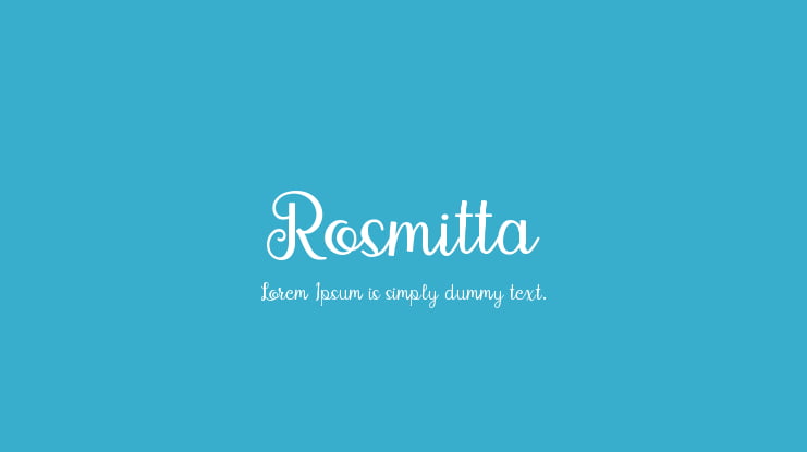 Rosmitta Font