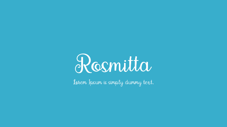 Rosmitta Font