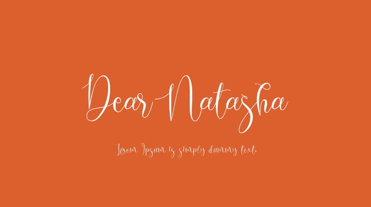 Dear Natasha Font