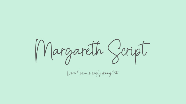 Margareth Script Font