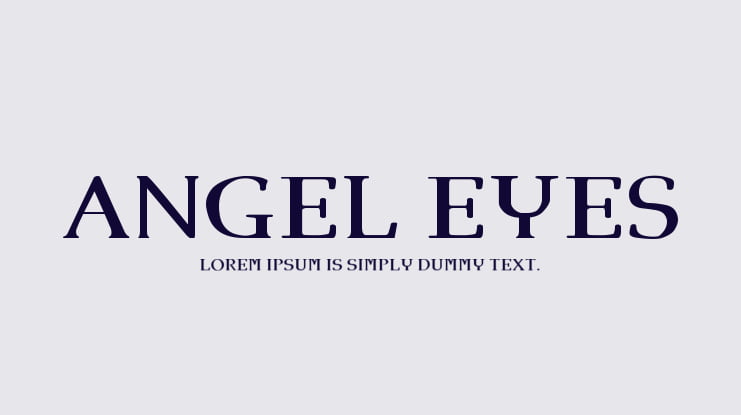 Angel Eyes Font Family