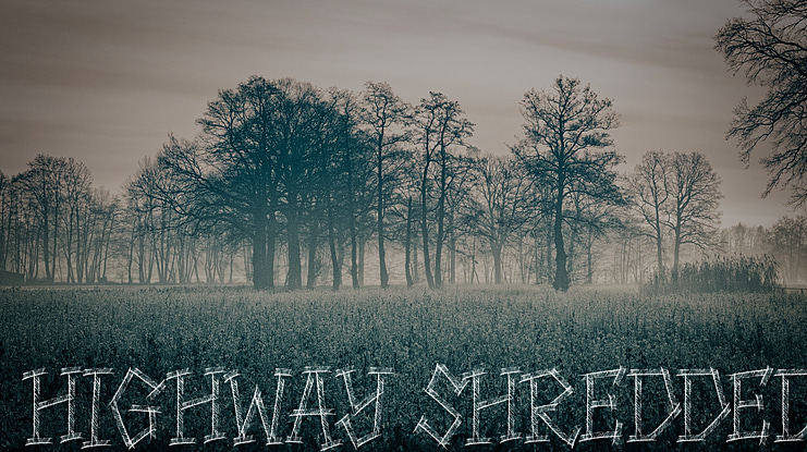 HIGHWAY SHREDDED Font