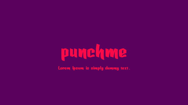 punchme Font