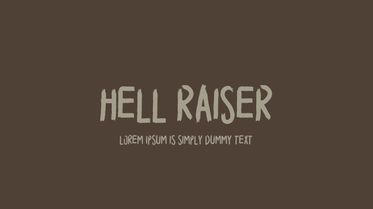 HELL RAISER Font