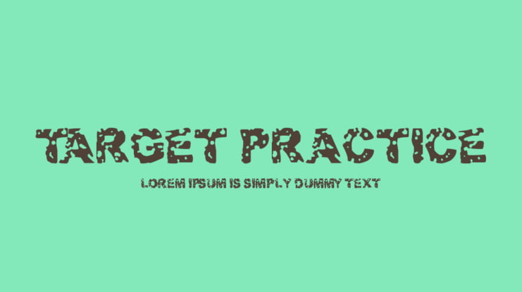 Target Practice Font