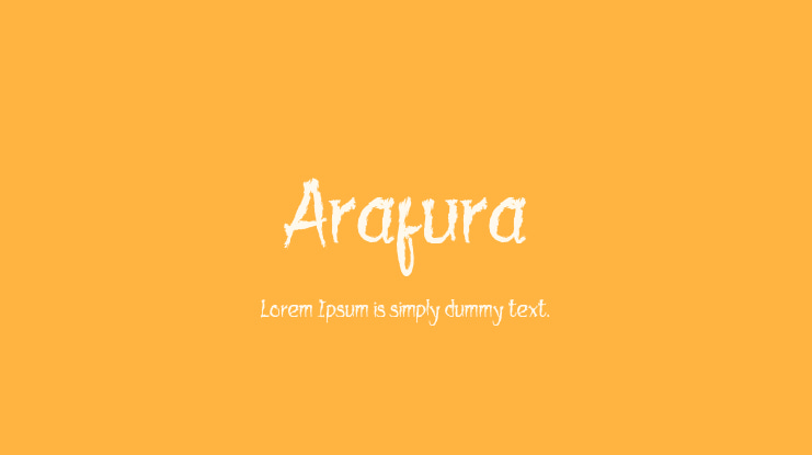 Arafura Font