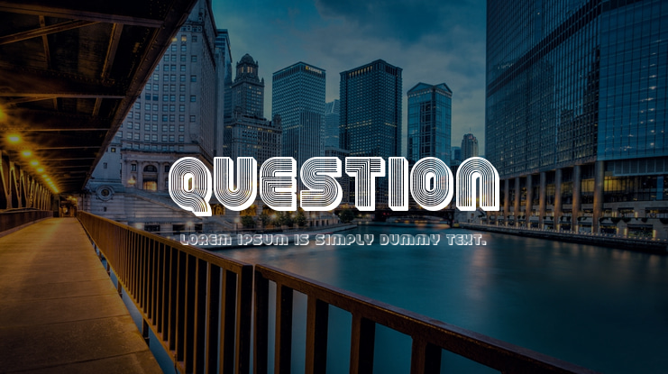 Question Font